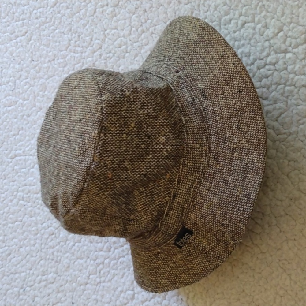 Totes Brown Packable Reversible Wool Blend Bucket… - image 7